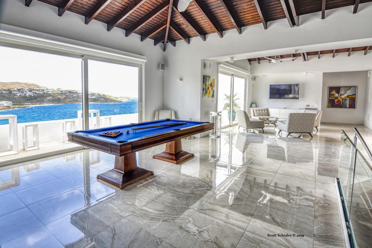 A louer villa 6 chambres Guana Bay Saint Martin_ Salon étage - 32